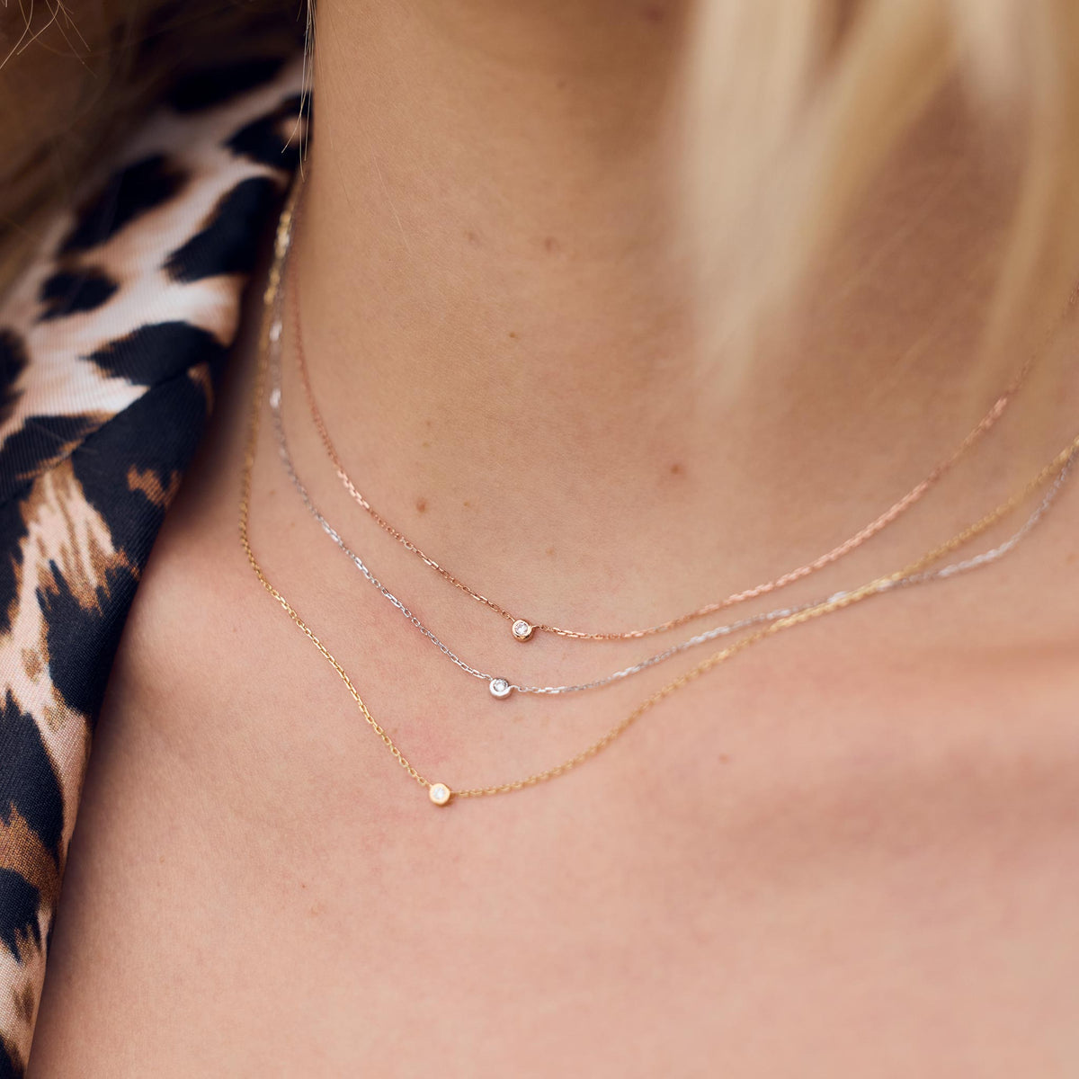 Pure Gigi Dot Necklace, Yellow Gold, 40 cm – Gigi Clozeau