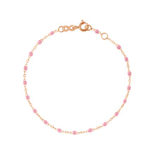 Gigi Clozeau - Babyarmband Classique Gigi in Fuchsia, Roségold, 13 cm