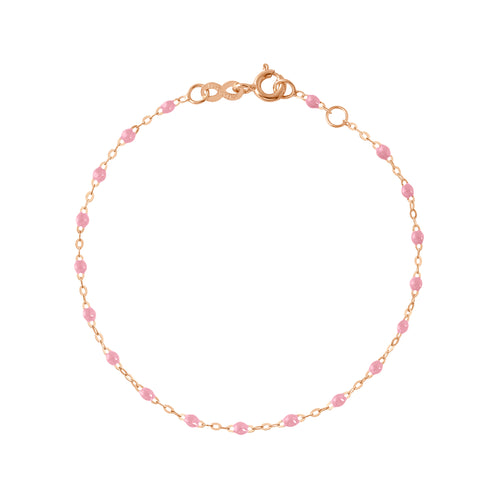 Babyarmband Classique Gigi in Fuchsia, Roségold, 13 cm