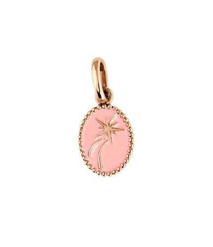 Shooting Star Pendant, Saumon, Rose Gold