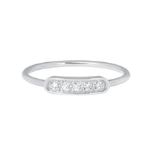 Gigi Clozeau - Bague Ama, 5 diamants, or blanc, T 52