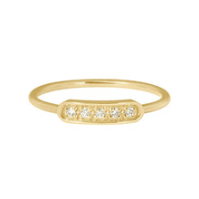Gigi Clozeau - Bague Ama, 5 diamants, or jaune, T 51