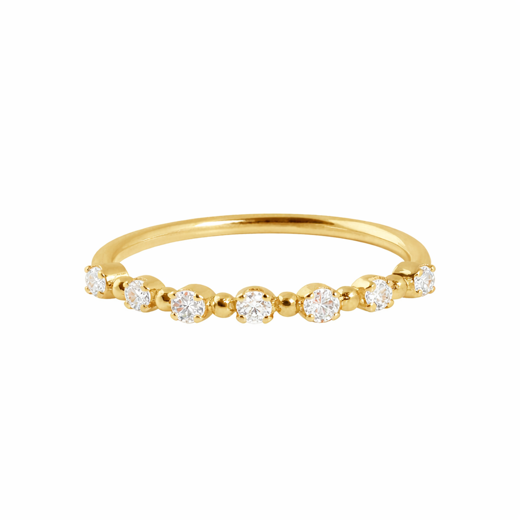 Gigi Clozeau - Ring Classique Gigi, 7 Diamanten, Gelbgold, Gr. 51