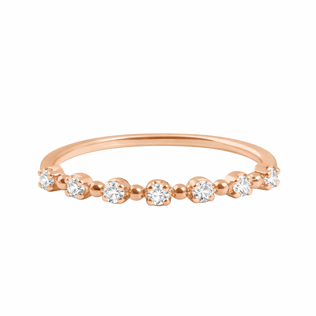 Gigi Clozeau - Ring Classique Gigi, 7 Diamanten, Roségold, Gr. 51