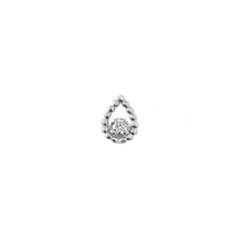 Gigi Clozeau - Boucle d'oreille unique Lucky Lotus, diamant, or blanc