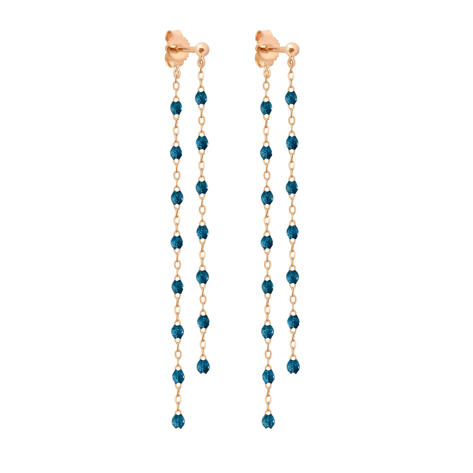 Gigi Clozeau - Boucles d'oreilles Dansantes Classique Gigi jungle, or rose