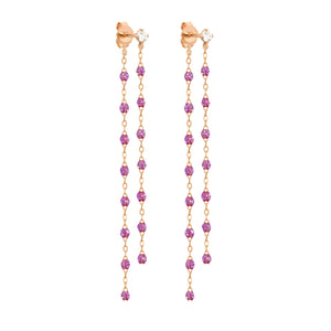 Gigi Clozeau - Boucles d'oreilles galaxy Classique Gigi, diamants, or rose