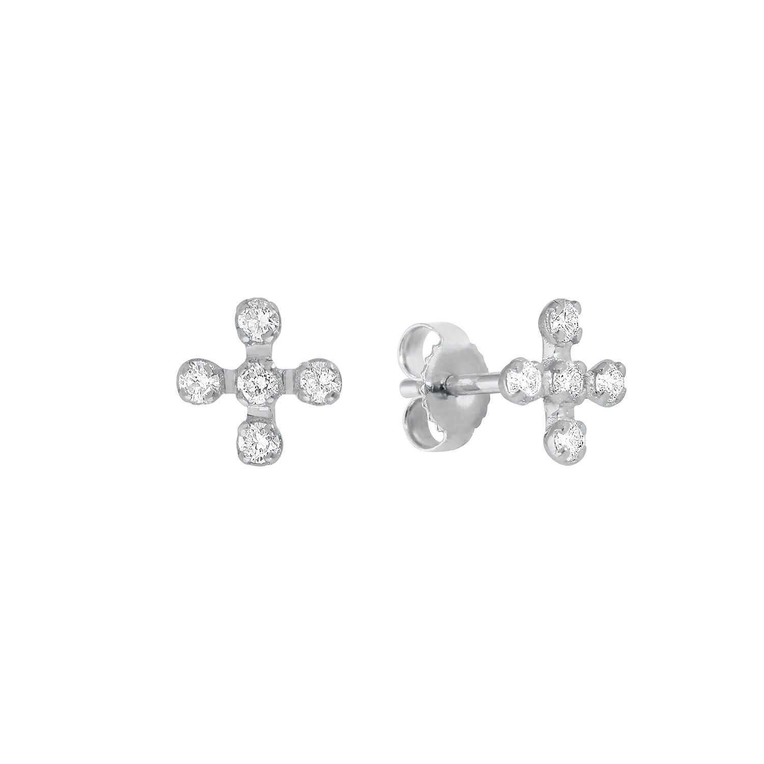 Gigi Clozeau - Boucles d'oreilles Spark diamants, or blanc
