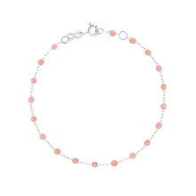 Gigi Clozeau - Bracelet blush Classique Gigi, or blanc, 24 cm
