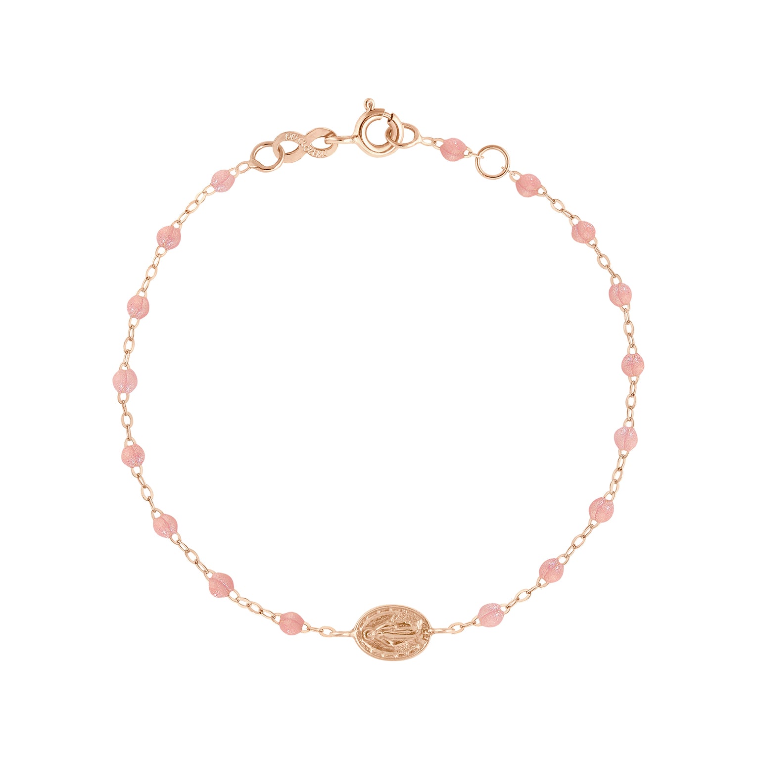 Gigi Clozeau - Bracelet blush Madone or rose, 17 cm