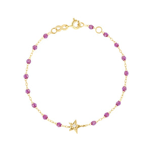 Gigi Clozeau - Bracelet galaxy Etoile, diamants, or jaune, 17 cm