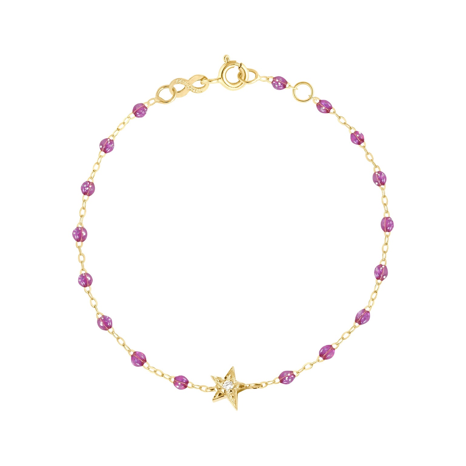Gigi Clozeau - Bracelet galaxy Etoile, diamants, or jaune, 17 cm
