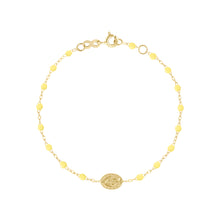 Gigi Clozeau - Bracelet mimosa Madone or jaune, 17 cm 