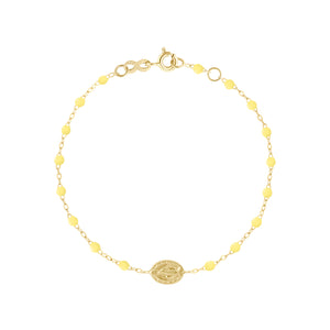 Gigi Clozeau - Bracelet mimosa Madone or jaune, 17 cm 