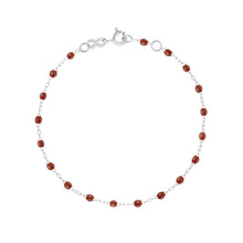 Gigi Clozeau - Bracelet moka Classique Gigi, or blanc, 19 cm