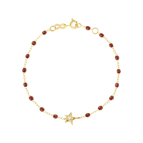 Gigi Clozeau - Bracelet moka Etoile diamant, or jaune, 17 cm