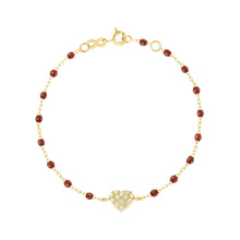 Gigi Clozeau - Bracelet moka In Love, diamants, or jaune, 17 cm
