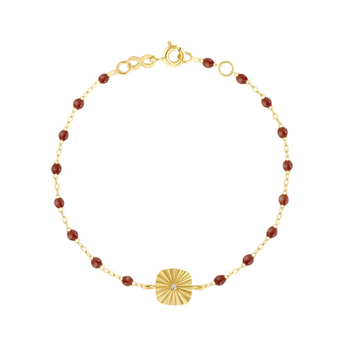 Gigi Clozeau - Bracelet moka Miss Lumière diamant, or jaune, 17 cm
