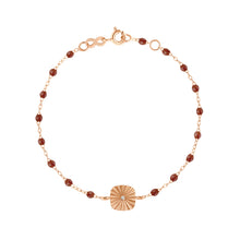 Gigi Clozeau - Bracelet moka Miss Lumière diamant, or rose, 17 cm