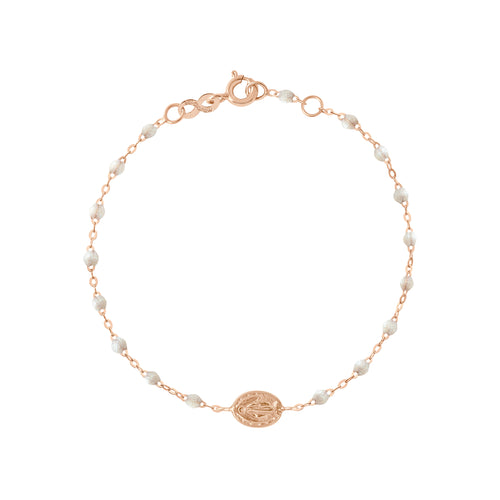 Gigi Clozeau - Bracelet opale Madone or rose, 17 cm