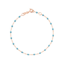 Gigi Clozeau - Bracelet turquoise Classique Gigi, or rose, 24 cm