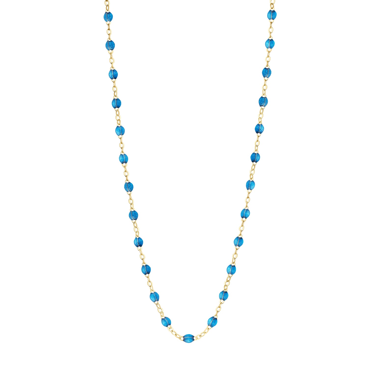 Gigi Clozeau - Collier azur Classique Gigi, or jaune, 45 cm