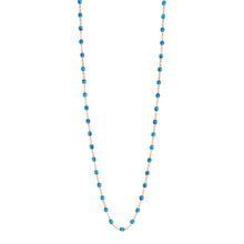 Gigi Clozeau - Collier azur Classique Gigi, or rose, 60 cm