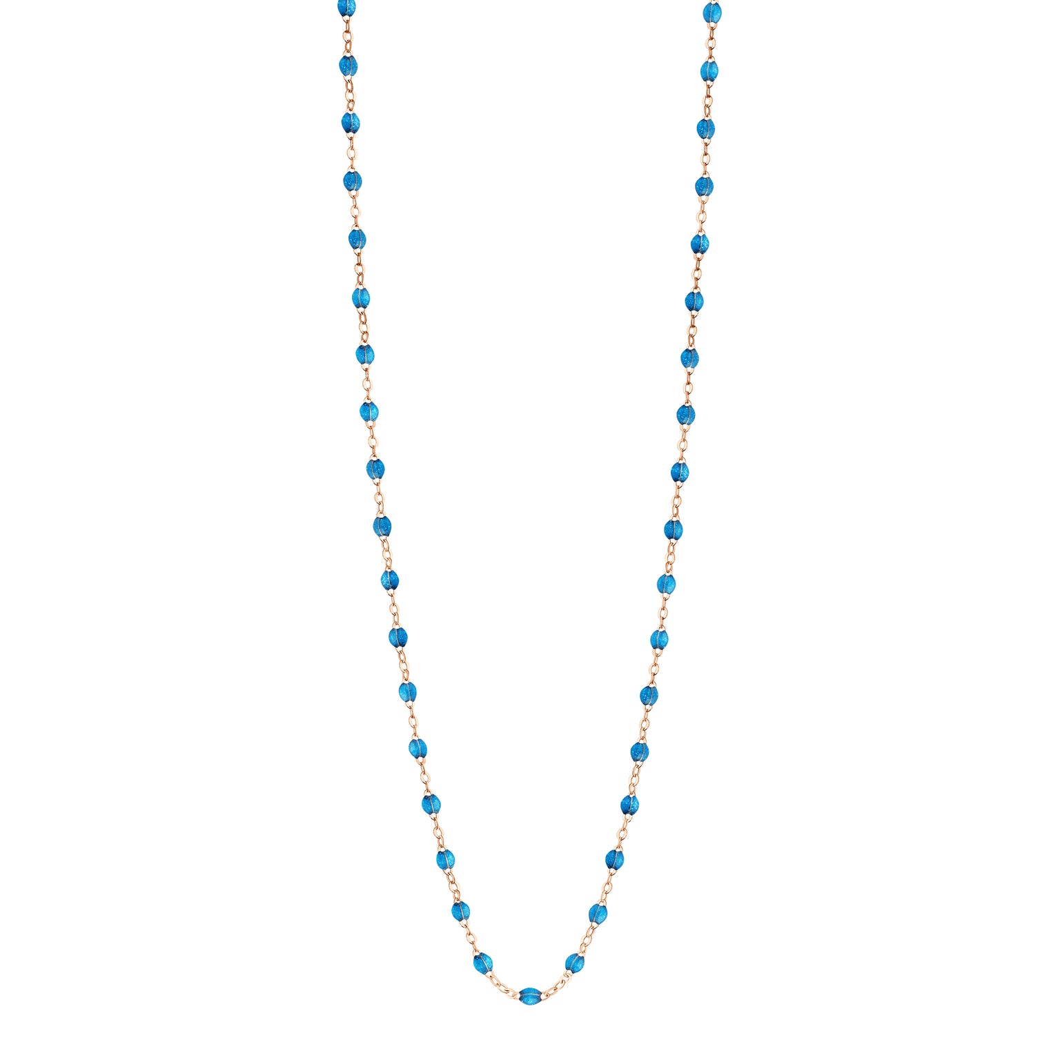 Gigi Clozeau - Collier azur Classique Gigi, or rose, 60 cm