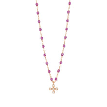Gigi Clozeau - Collier galaxy Spark diamants, or rose, 42 cm