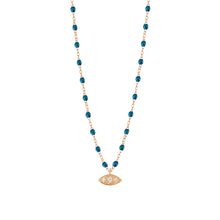 Gigi Clozeau - Collier jungle Clin d’œil diamants, or rose, 42 cm