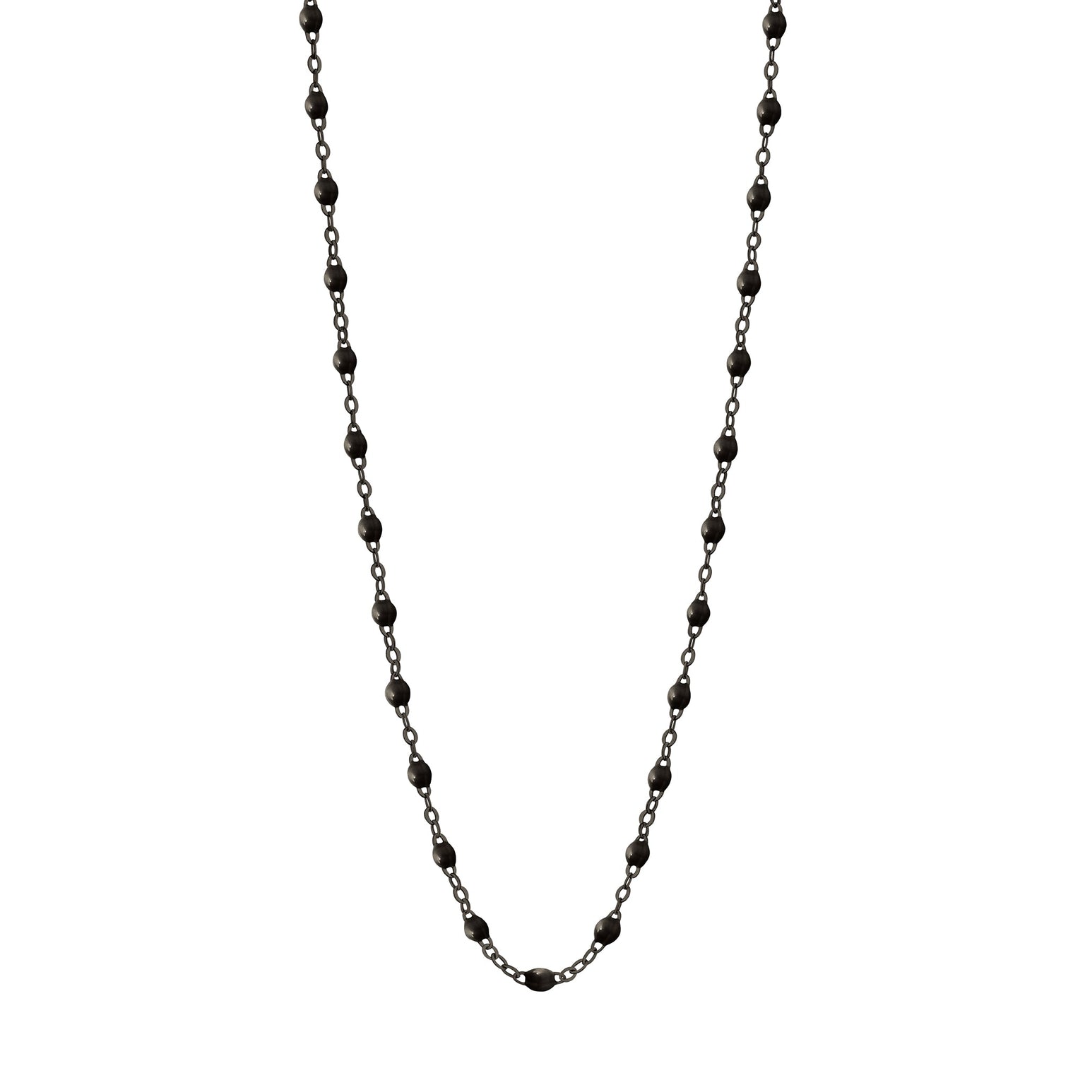 Gigi Clozeau - Collier noir Classique Gigi, or noir, 42 cm