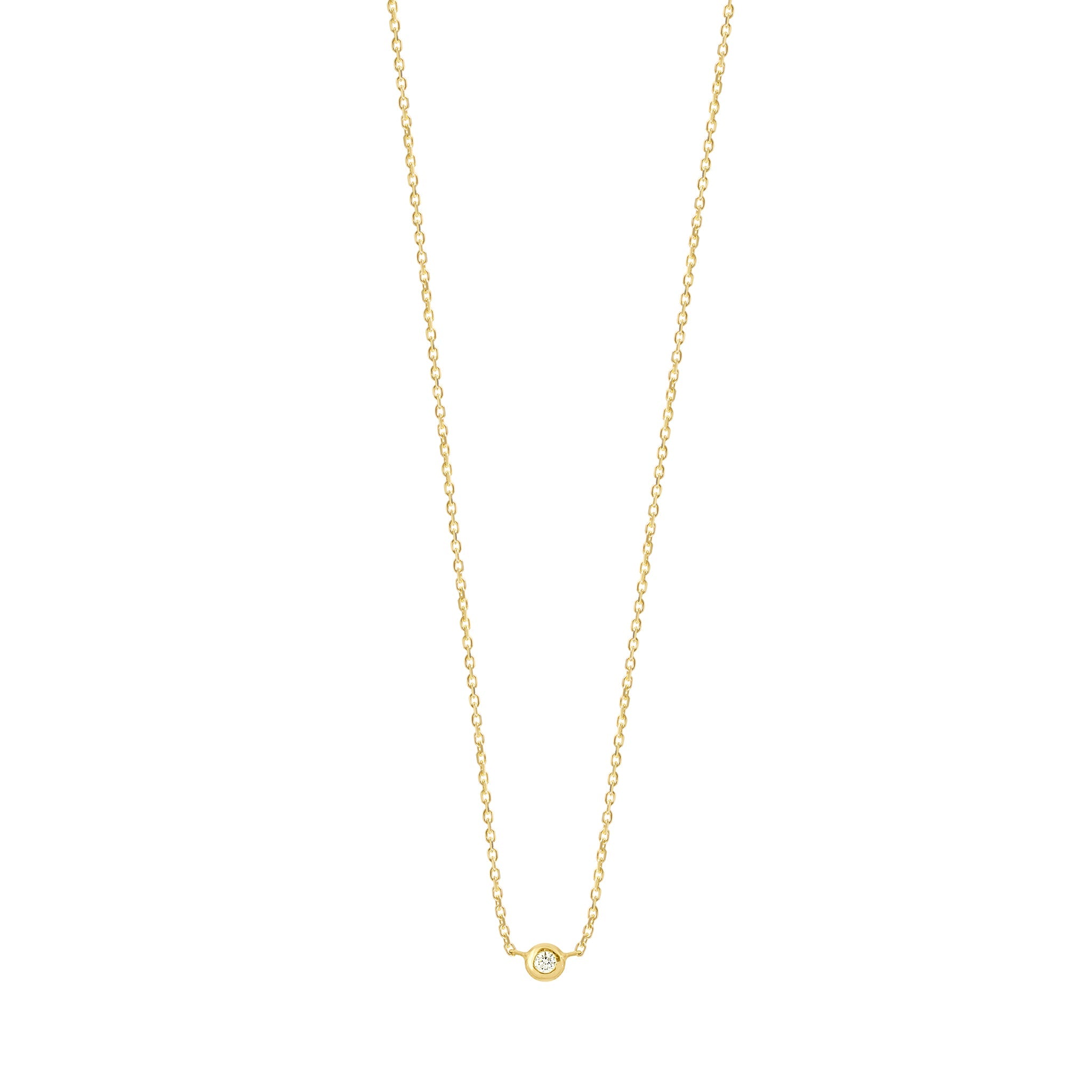 Gigi Clozeau - Collier Pure Gigi Dot, or blanc, diamant, 40 cm