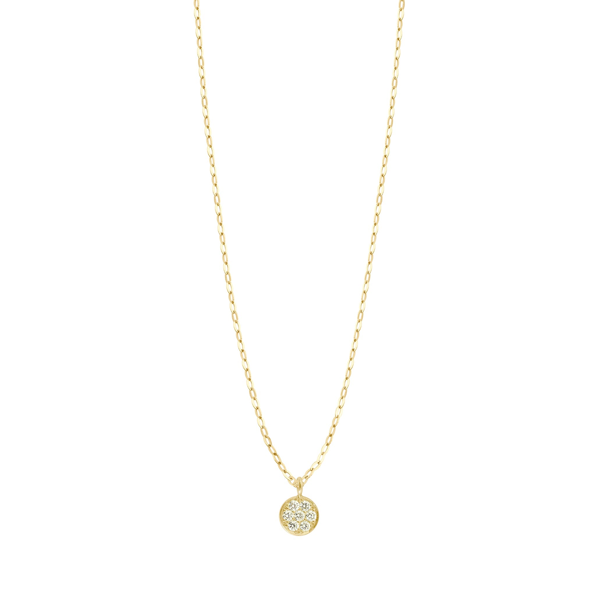 Gigi Clozeau - Collier Pure Gigi Puce, diamants, or jaune, 42 cm