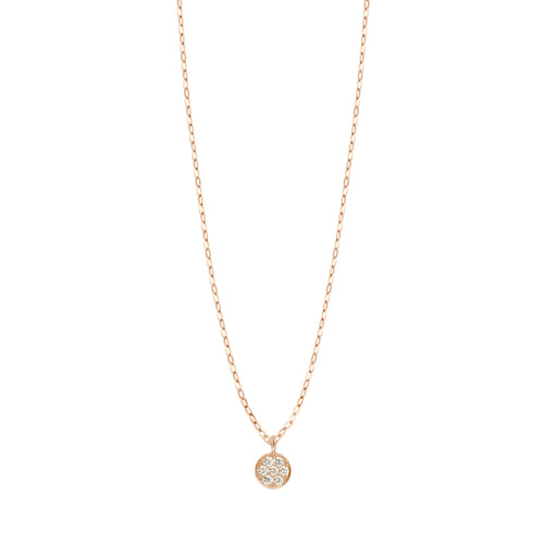 Gigi Clozeau - Collier Pure Gigi Puce, diamants, or rose, 42 cm