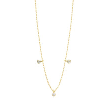 Gigi Clozeau - Collier Pure Gigi Suprême, or jaune, 3 diamants, 45 cm