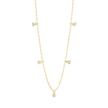 Gigi Clozeau - Collier Pure Gigi Suprême, or jaune, 5 diamants, 45 cm