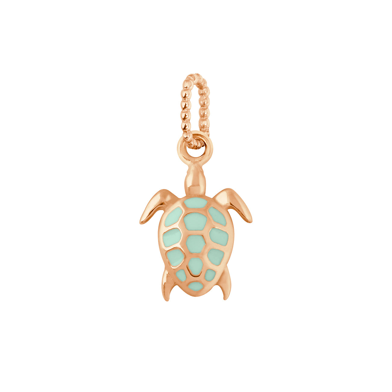 Gigi Clozeau - Pendentif jade Tortue, or rose