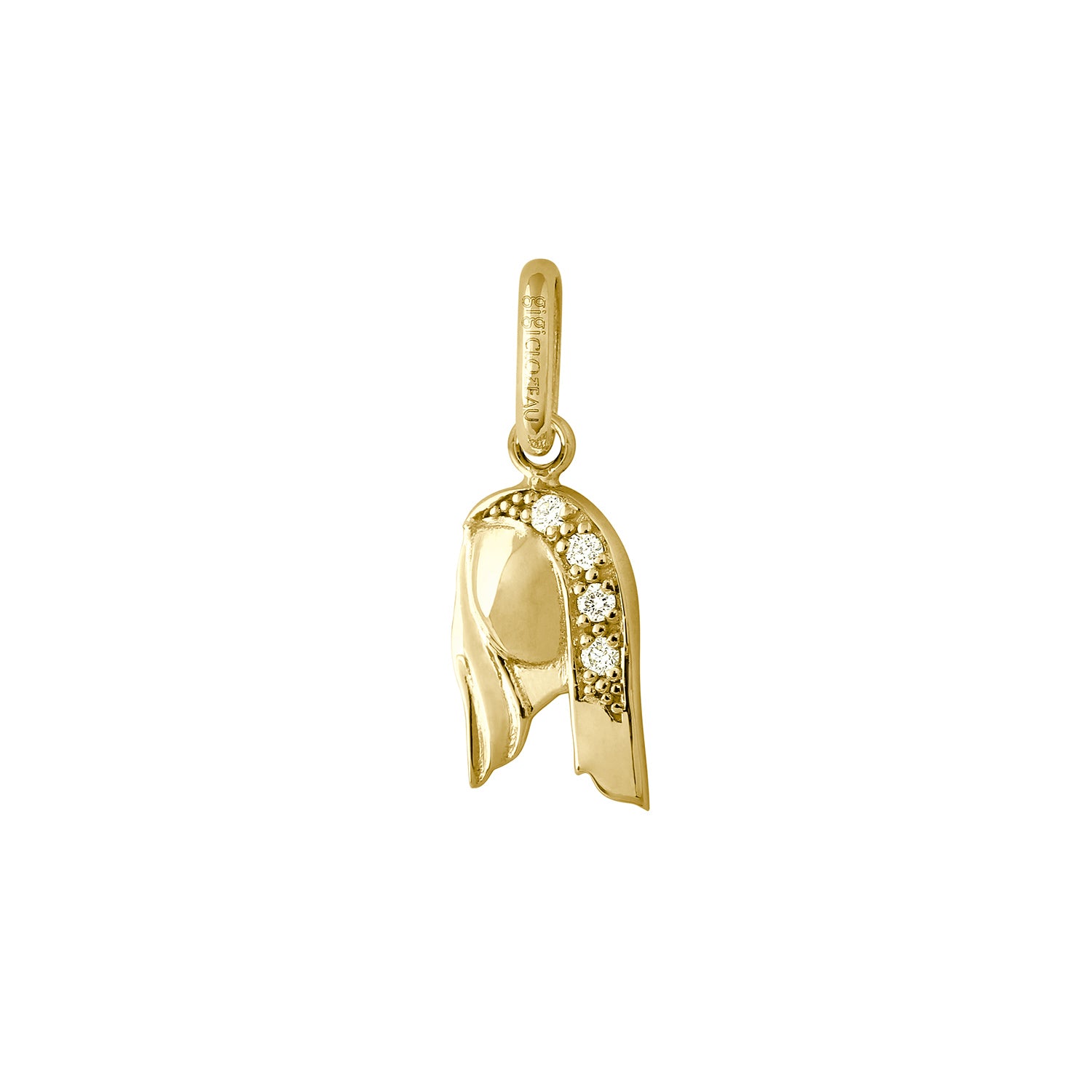 Gigi Clozeau - Pendentif Vierge, or jaune, diamants