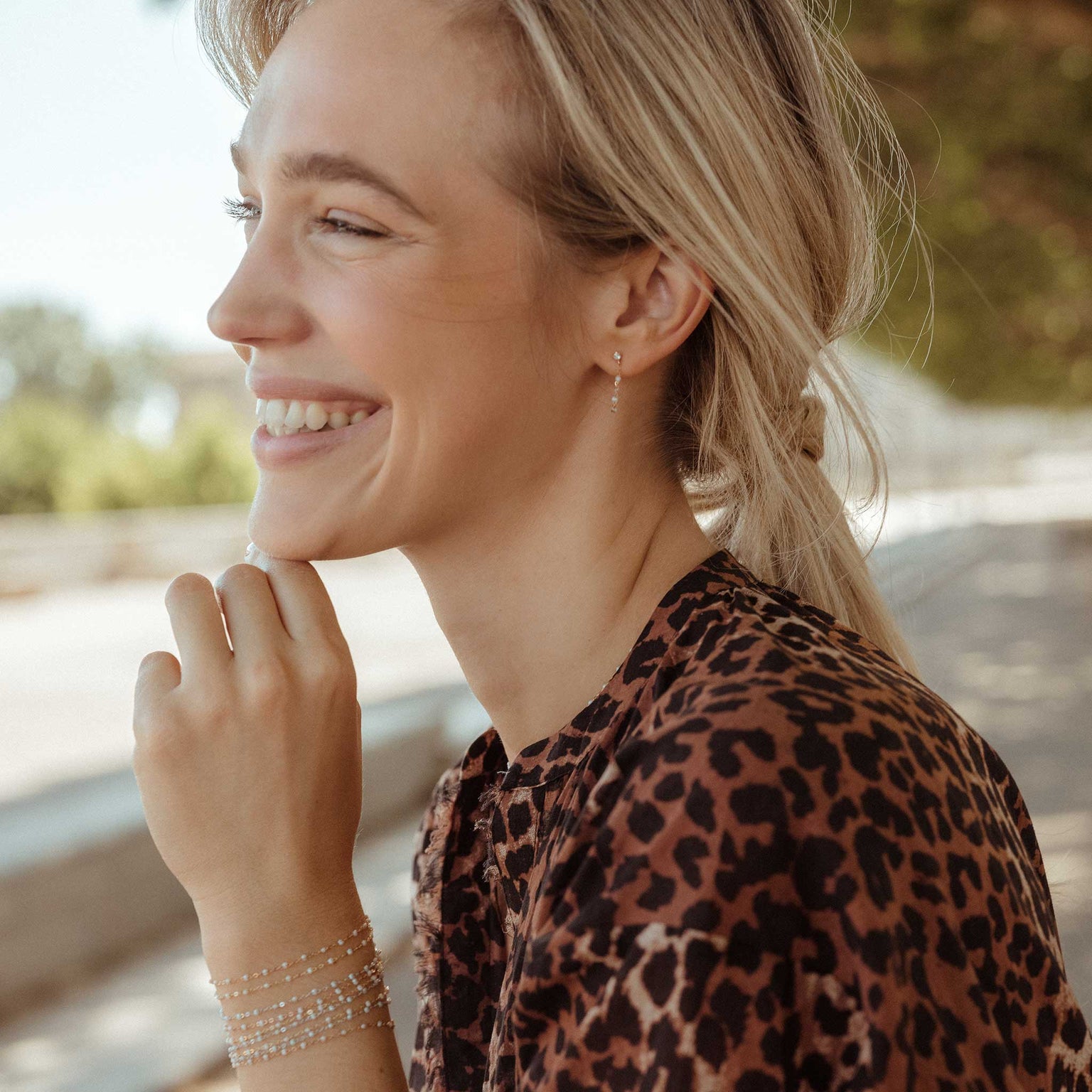 Gigi Clozeau - Boucles d'oreilles opale Gigi Suprême, or rose, diamants