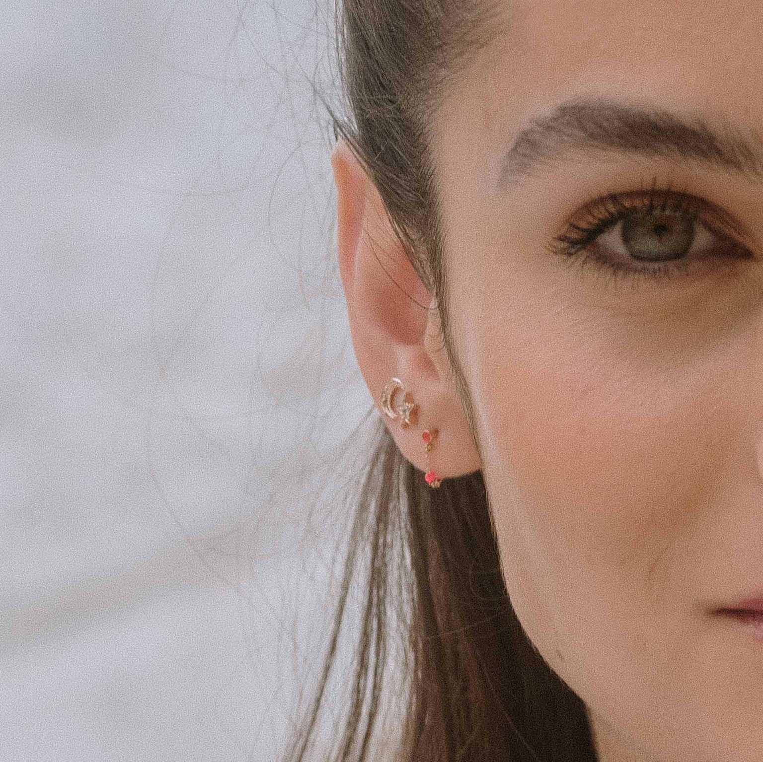 Gigi Clozeau - Boucles d'oreilles Etoile diamant, or jaune