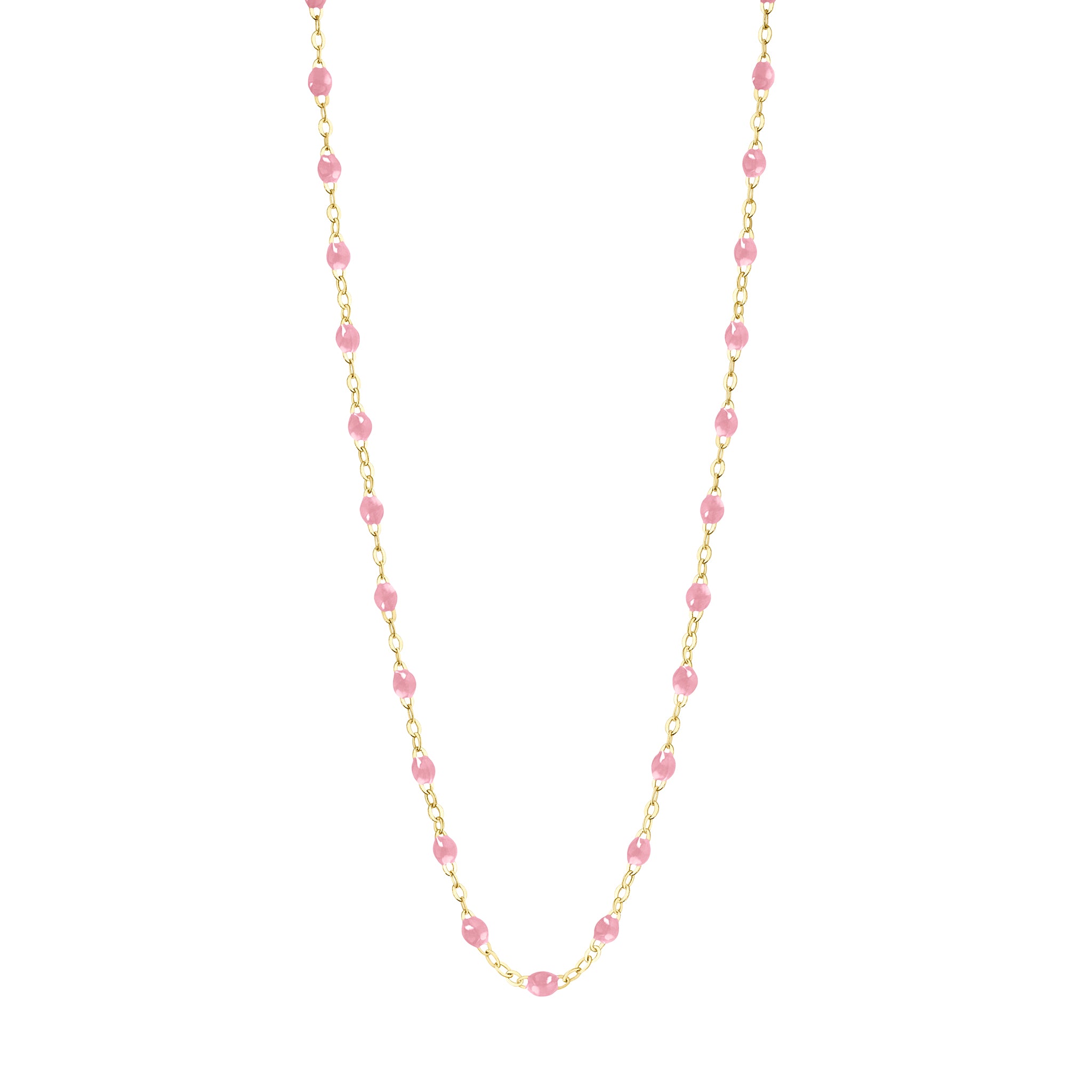 Gigi Clozeau - Collier fuchsia Classique Gigi, or jaune, 45 cm