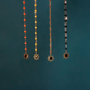Gigi Clozeau - Collier Soleil citron, or jaune, 42 cm