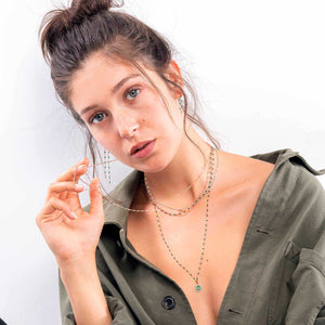Gigi Clozeau - Pendentif émeraude Petite Madone Suprême, or rose, diamants