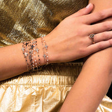 Gigi Clozeau - Bracelet noir Croix diamants, or jaune, 17 cm