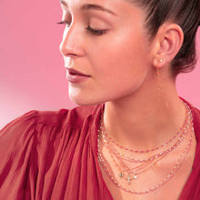 Gigi Clozeau - Collier rosée Puce diamants, or rose, 42 cm