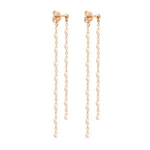 Gigi Clozeau - Boucles d'oreilles Dansantes Classique Gigi blanche, or rose