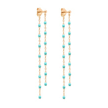 Gigi Clozeau - Boucles d'oreilles Dansantes Classique Gigi turquoise vert, or rose