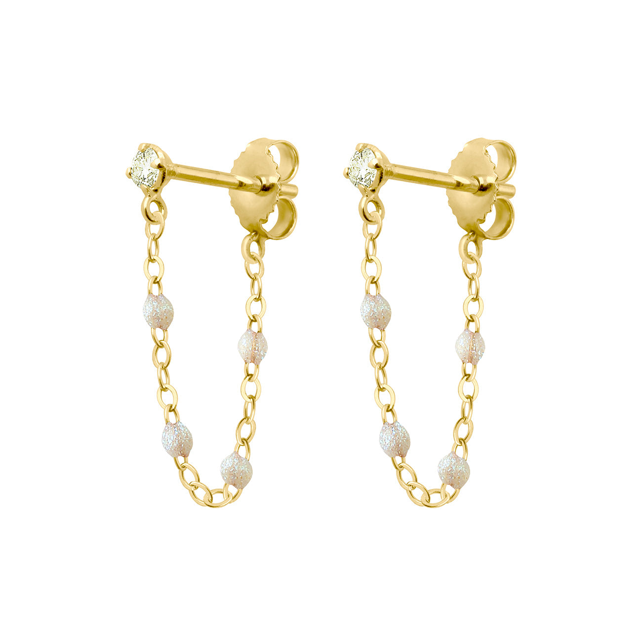 Gigi Clozeau - Boucles d'oreilles opale Gigi Suprême, or jaune, diamants