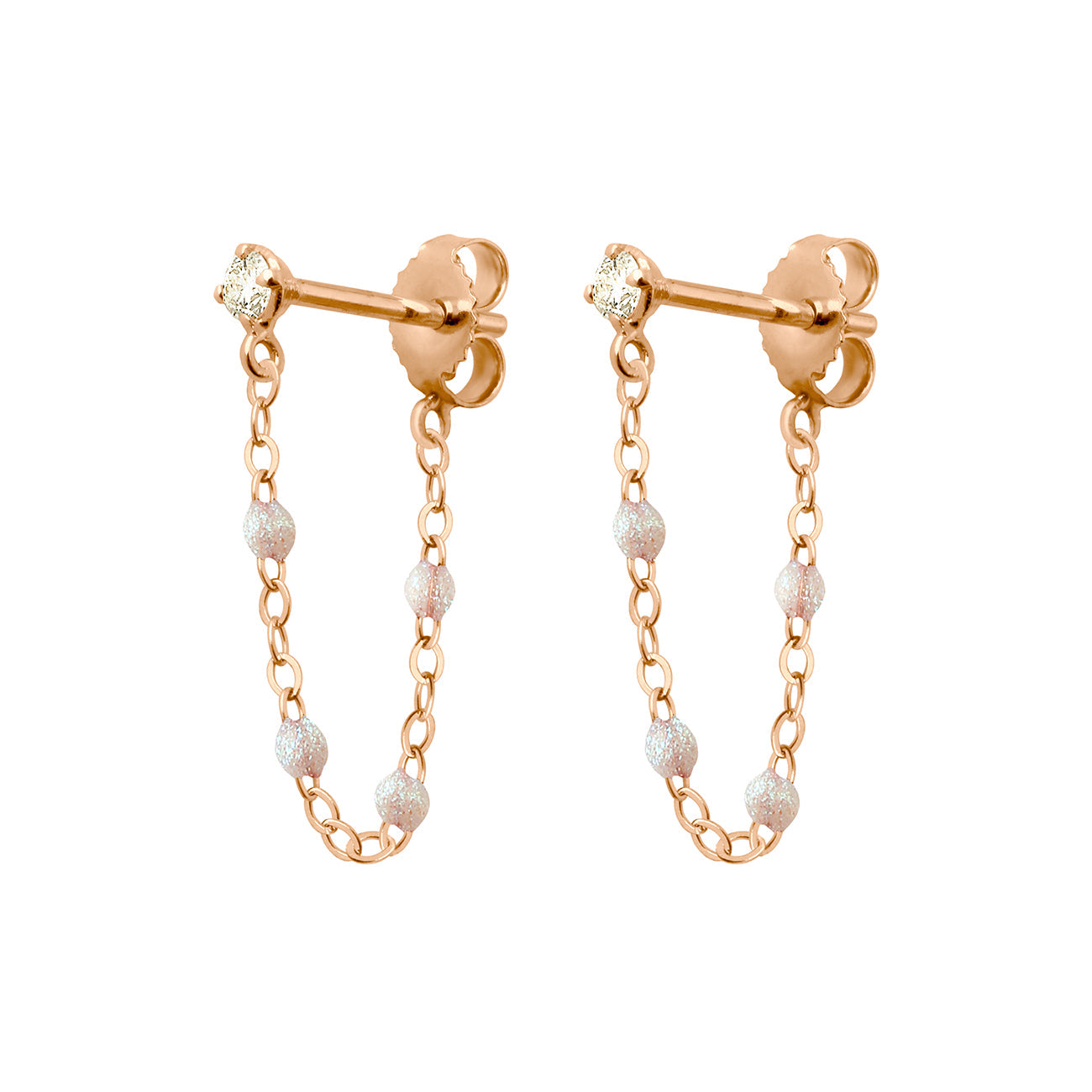 Gigi Clozeau - Boucles d'oreilles opale Gigi Suprême, or rose, diamants