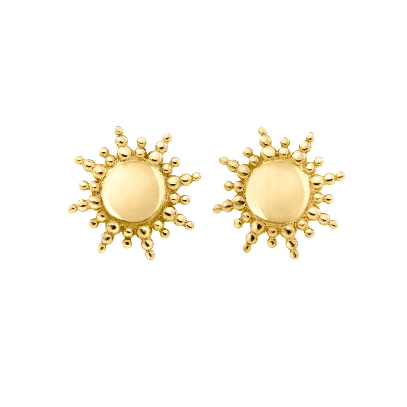 Gigi Clozeau - Boucles d'oreilles Soleil, or jaune